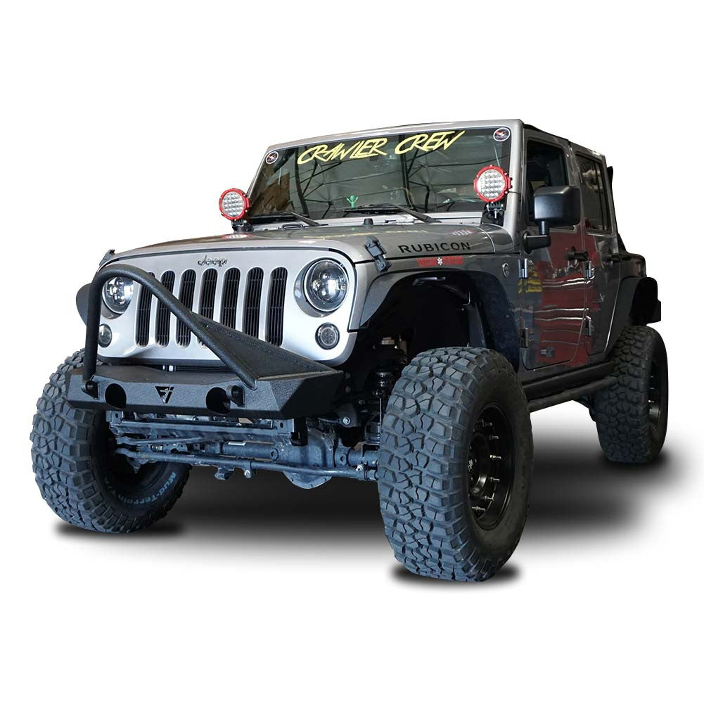 Front Transformer Nineteen Bumper w/Bull Bar for Wrangler 2007-2018 Bumper