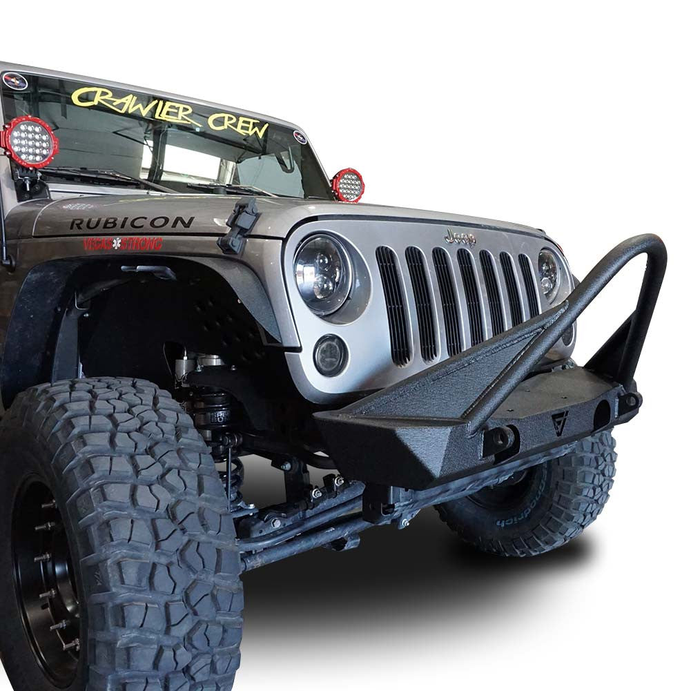 Front Transformer Nineteen Bumper w/Bull Bar for Wrangler 2007-2018 Bumper