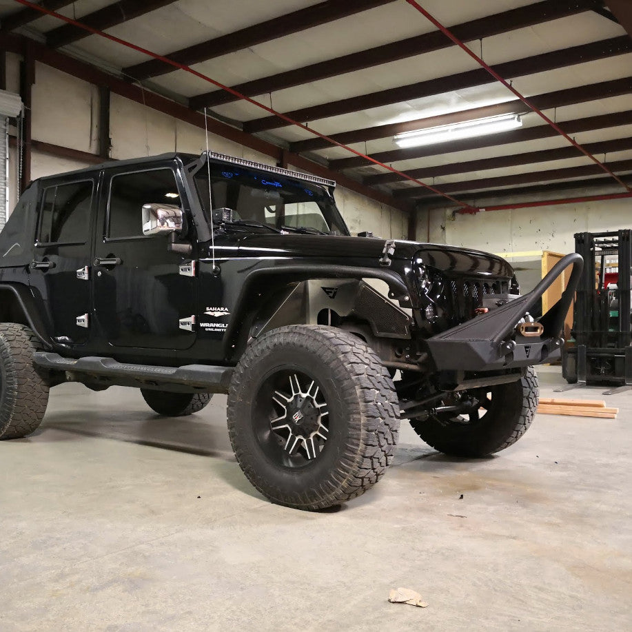 Front Transformer Nineteen Bumper w/Bull Bar for Wrangler 2007-2018 Bumper