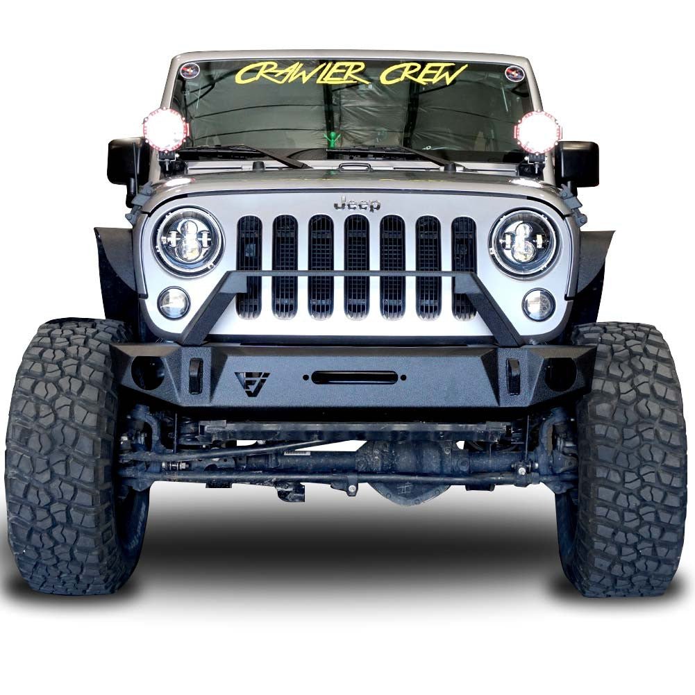 Front Transformer Seven Bumper w/Bull Bar for Wrangler 2007 - 2018 - GENSSI Bumper