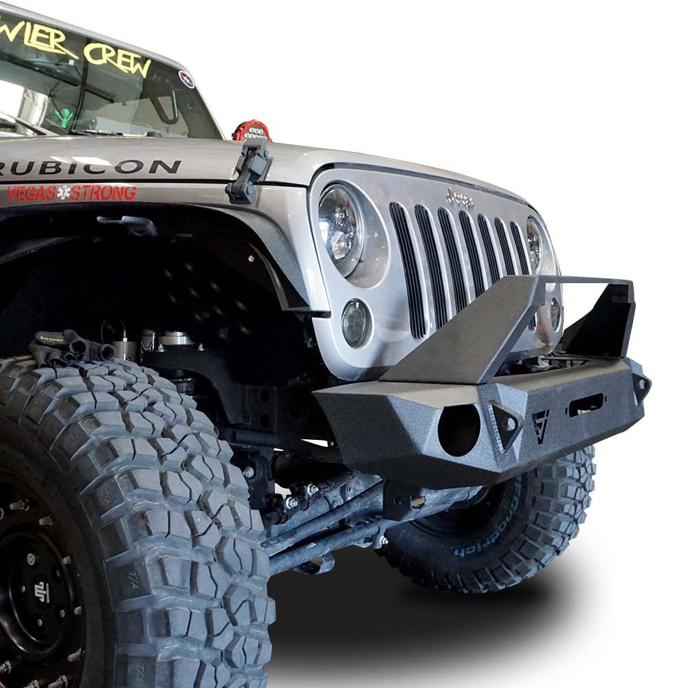 Front Transformer Seven Bumper w/Bull Bar for Wrangler 2007 - 2018 - GENSSI Bumper