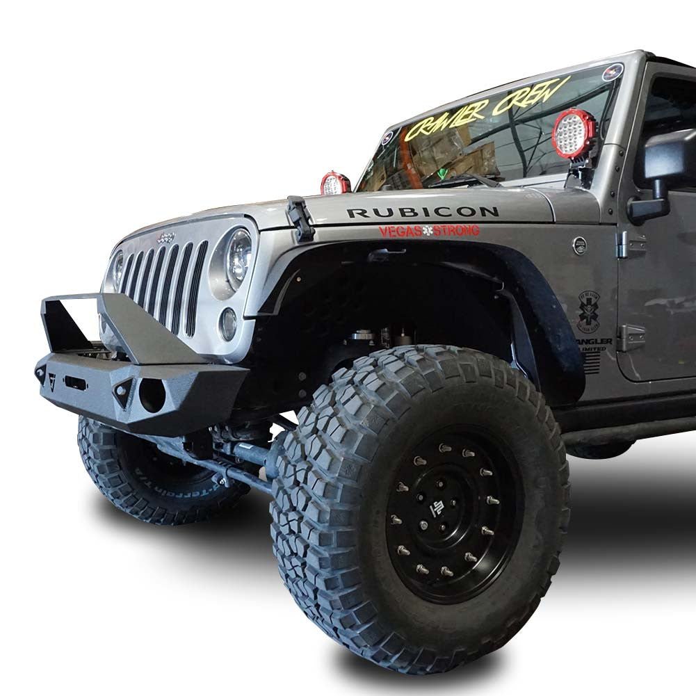 Front Transformer Seven Bumper w/Bull Bar for Wrangler 2007 - 2018 - GENSSI Bumper