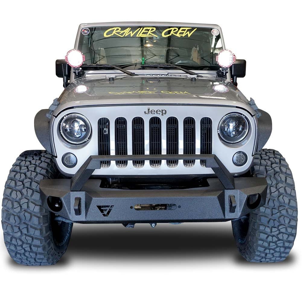 Front Transformer Seven Bumper w/Bull Bar for Wrangler 2007 - 2018 - GENSSI Bumper