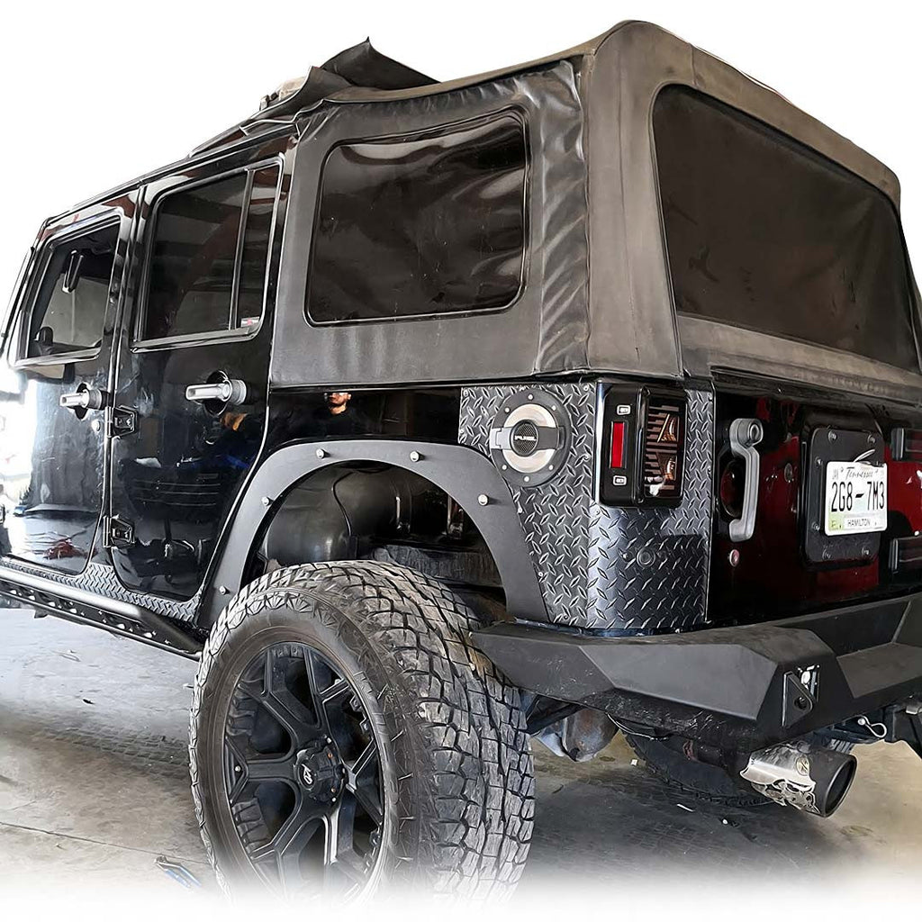JF Steel Fender Delete Kit for Wrangler JK 2007-2018 Exterior Part