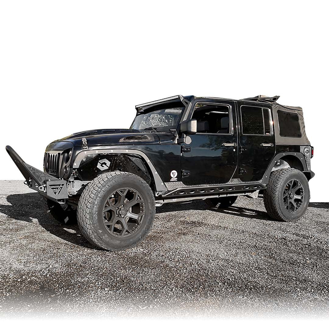 JF Steel Fender Delete Kit for Wrangler JK 2007-2018 Exterior Part