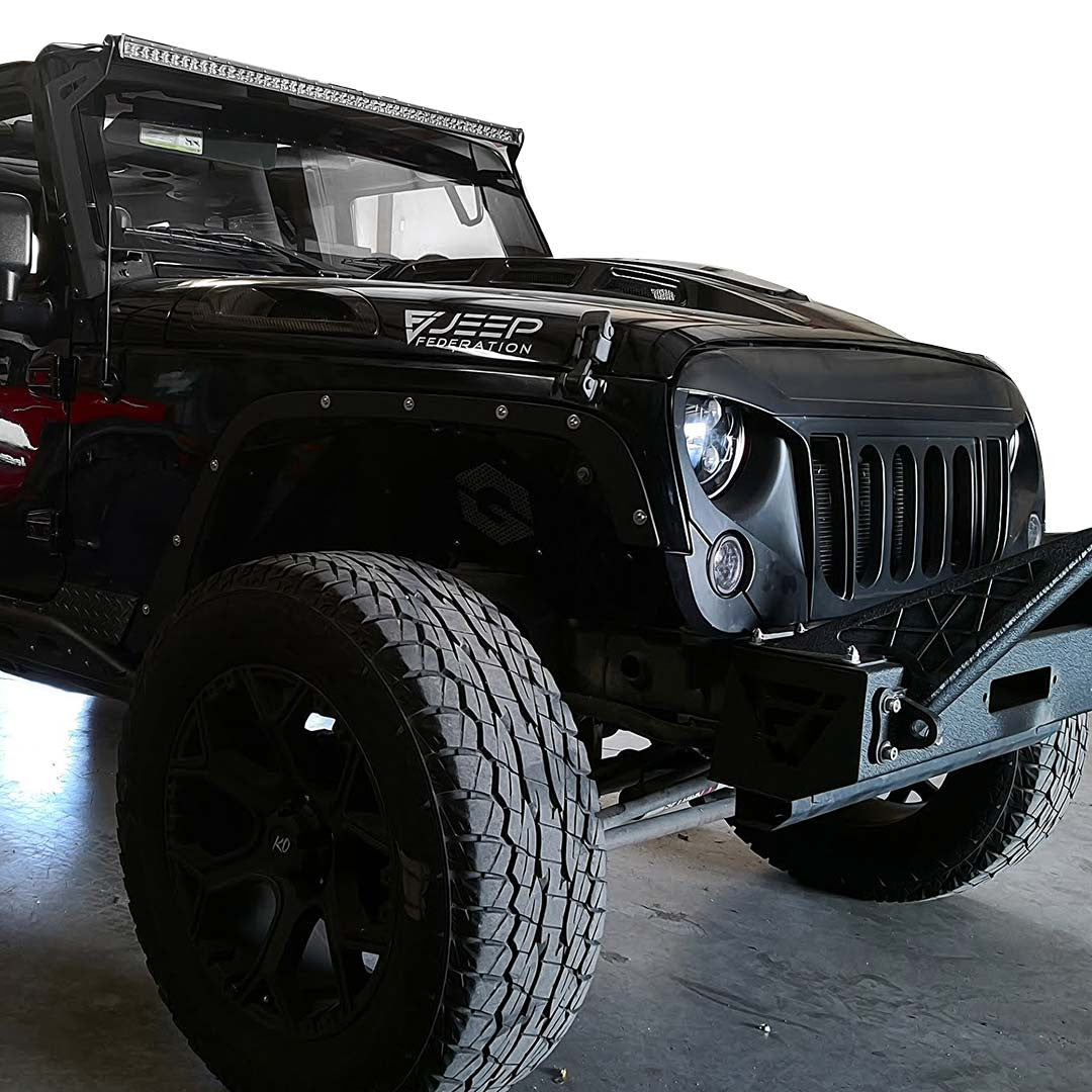 JF Steel Fender Delete Kit for Wrangler JK 2007-2018 Exterior Part