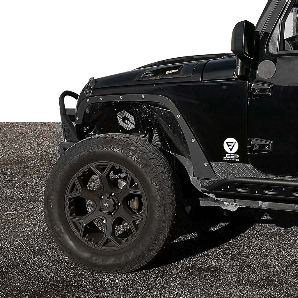 JF Steel Fender Delete Kit for Wrangler JK 2007-2018 Exterior Part