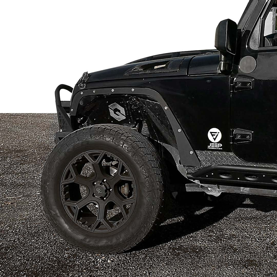 JF Steel Fender Delete Kit for Wrangler JK 2007-2018 Exterior Part