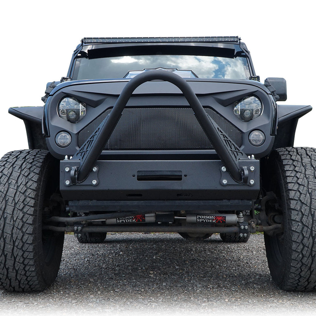 AGGRESSOR Mesh ABS Aggressive Style Grille For Jeep Wrangler JK 2007-2017 Grille