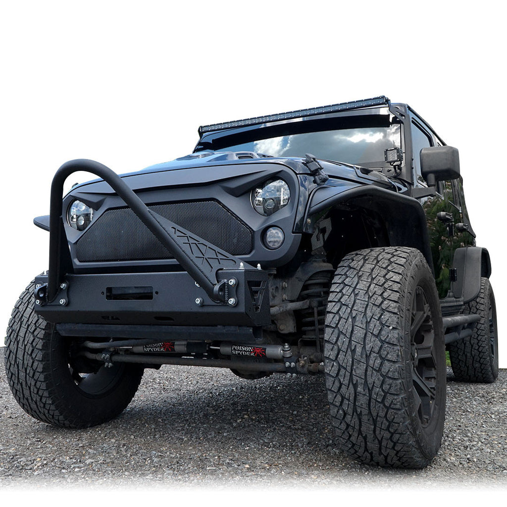 AGGRESSOR Mesh ABS Aggressive Style Grille For Jeep Wrangler JK 2007-2017 Grille