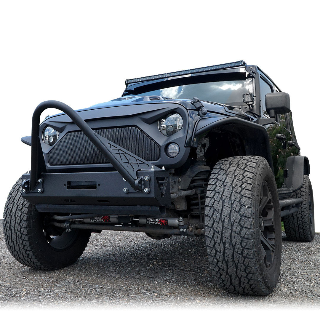 AGGRESSOR Mesh ABS Aggressive Style Grille For Jeep Wrangler JK 2007-2017 Grille