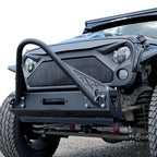 AGGRESSOR Mesh ABS Aggressive Style Grille For Jeep Wrangler JK 2007 - 2017 - GENSSI Grille