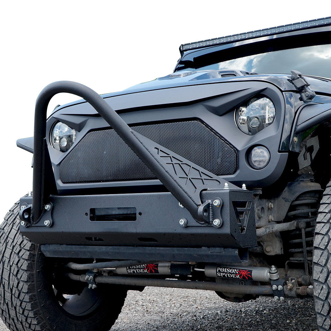 AGGRESSOR Mesh ABS Aggressive Style Grille For Jeep Wrangler JK 2007-2017 Grille