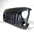 ARES Monster Grille with HALO Projector Black LED Headlights for Wrangler 2007-2018 Grille