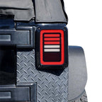 3D Hologram Smoked LED Tail Lights for Wrangler JK 2007 - 2018 - GENSSI Lighting