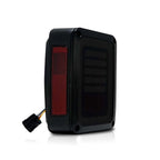 3D Hologram Smoked LED Tail Lights for Wrangler JK 2007 - 2018 - GENSSI Lighting