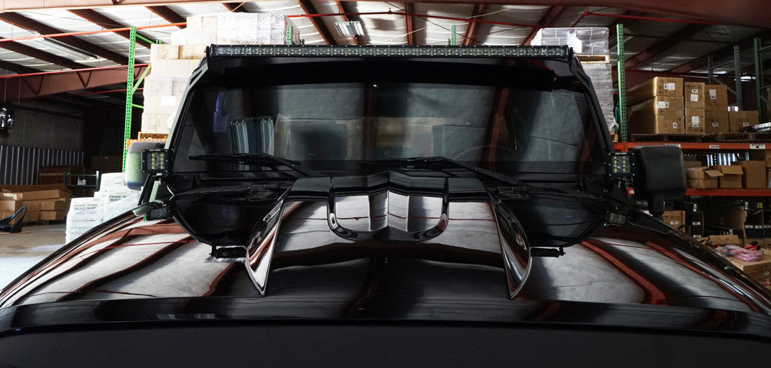 LED Light Bar Combo Kit with AUX Lights & Bracket Wiring Harness Kit for Wrangler JK 2007-2018 Lighting