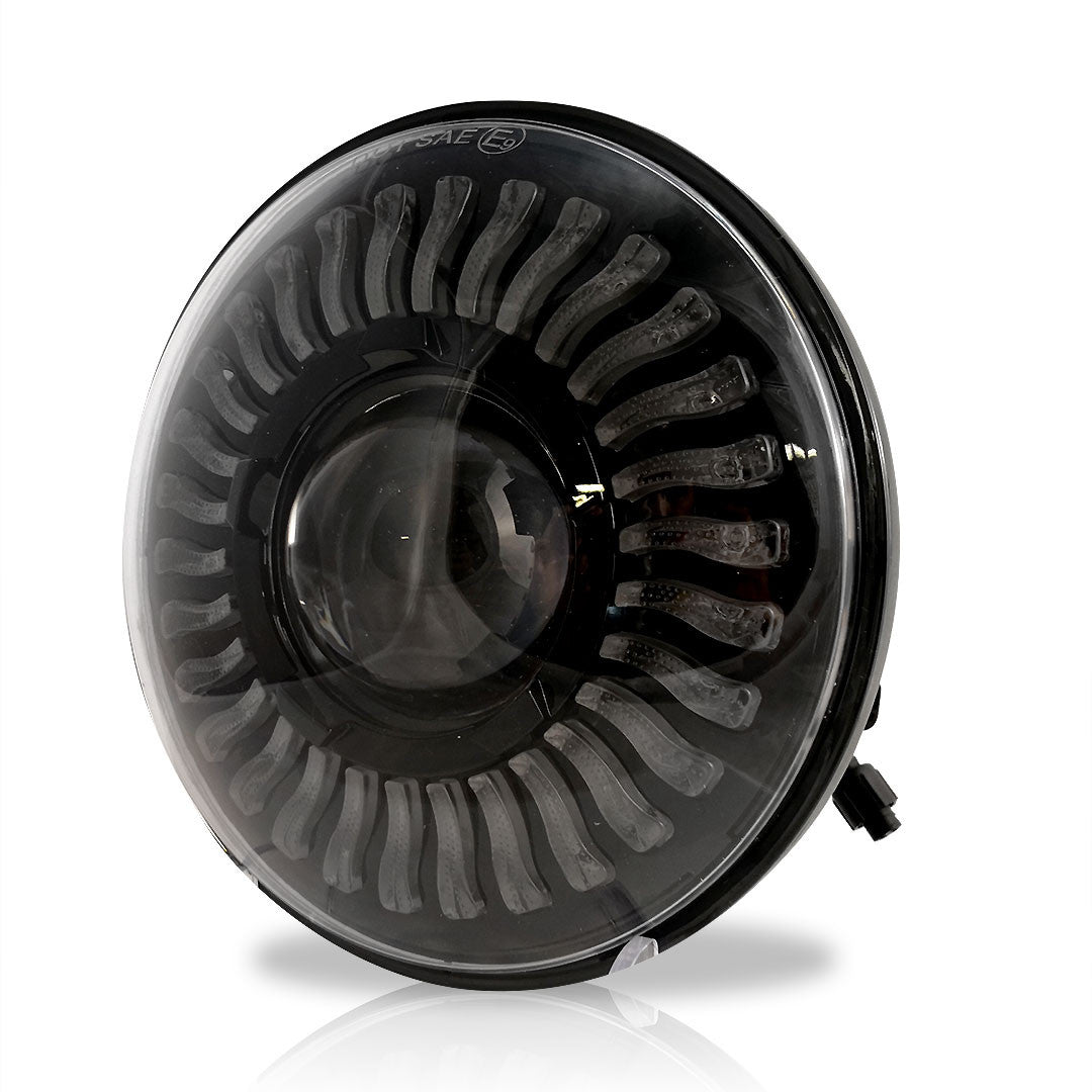 7 Inch DEMON EYE LED Headlights with Remote Control with Matching Fog Lamps Lighting