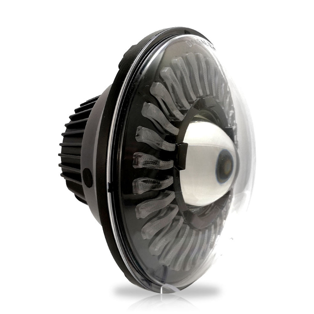 7 Inch DEMON EYE LED Headlights with Remote Control with Matching Fog Lamps Lighting