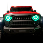 7 Inch DEMON EYE LED Headlights with Remote Control with Matching Fog Lamps - GENSSI Lighting