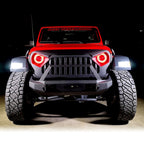 7 Inch DEMON EYE LED Headlights with Remote Control with Matching Fog Lamps - GENSSI Lighting