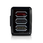 DIAMOND Black LED Tail Lights for Wrangler JK 2007 - 2018 - GENSSI Lighting