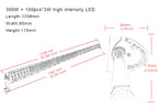 Light Bar 52" Pillar Package Kit w/Pods w/Brackets w/Wiring Lighting