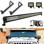 Light Bar 52" Pillar Package Kit w/Pods w/Brackets w/Wiring Default Title Lighting