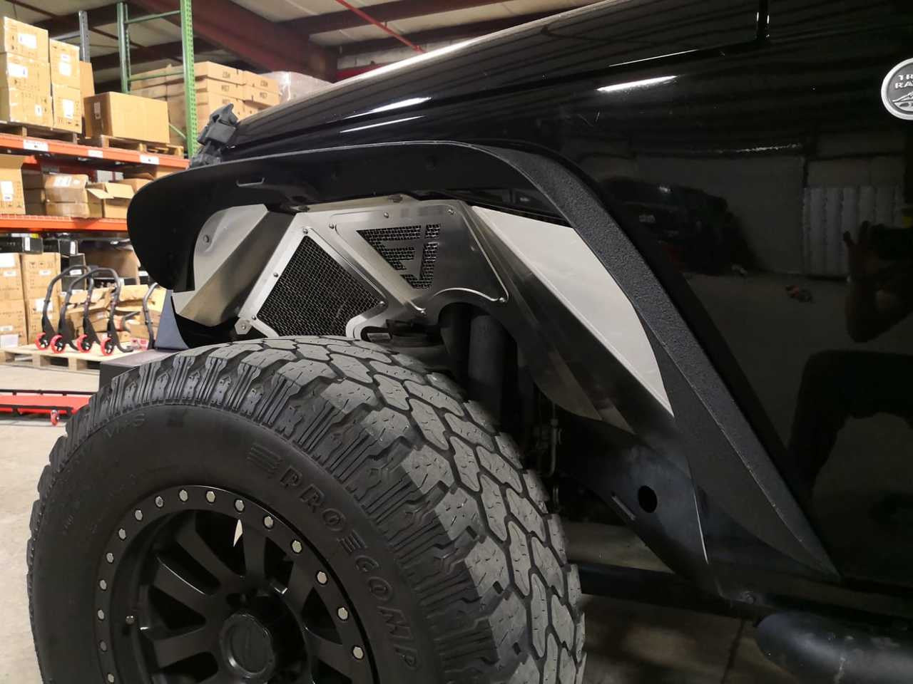 Front Aluminum Inner Fender Liners for Wrangler JL JLU JT 2018 Up Exterior Part