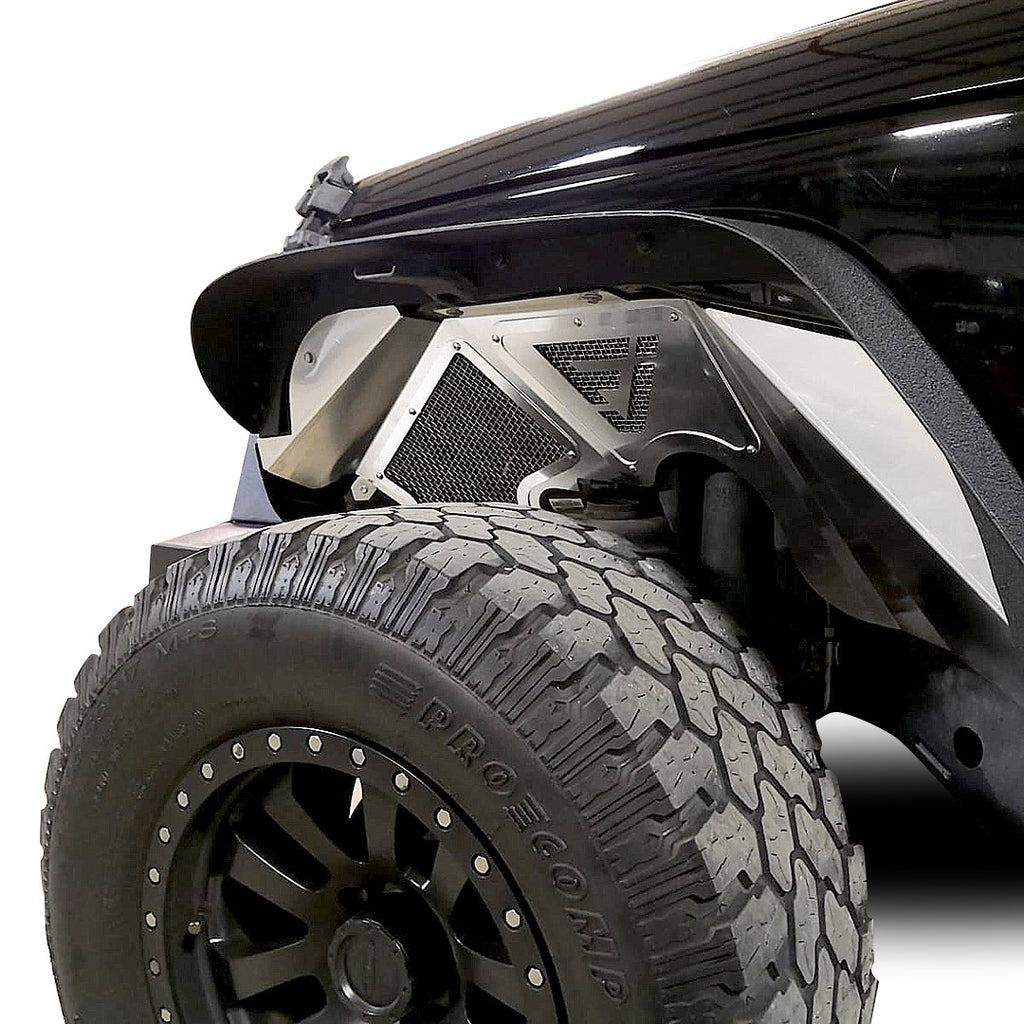 Front Aluminum Inner Fender Liners for Wrangler JK 2007-2018 Exterior Part