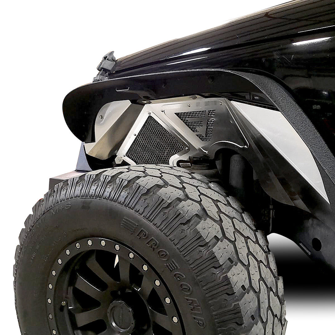 Front Aluminum Inner Fender Liners for Wrangler JK 2007-2018 Exterior Part