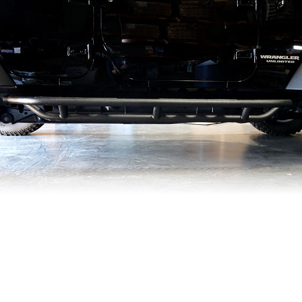 Running Boards Side Steps Rail Steps Rock Sliders 2007-2018 Jeep Wrangler 4dr Exterior Part