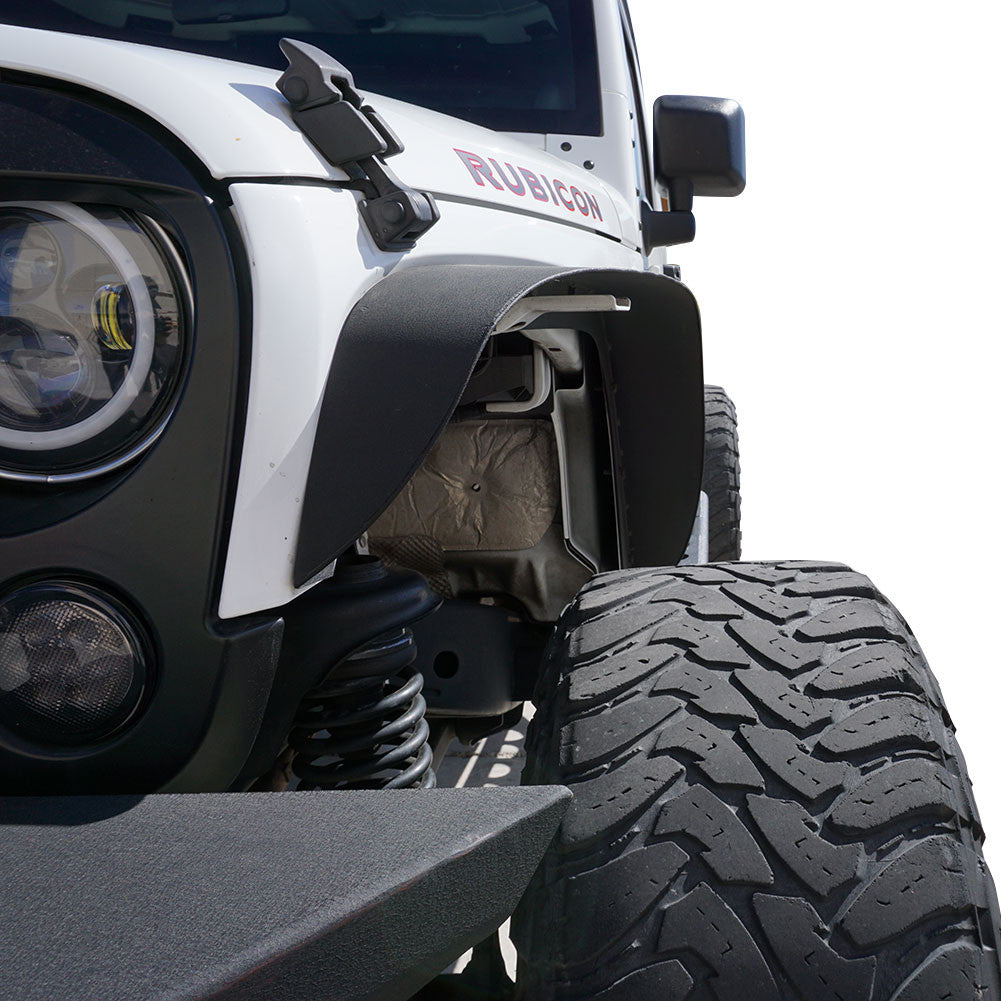 Steel Flat Top Metal Fenders for Wrangler JK 2007-2018 Exterior Part