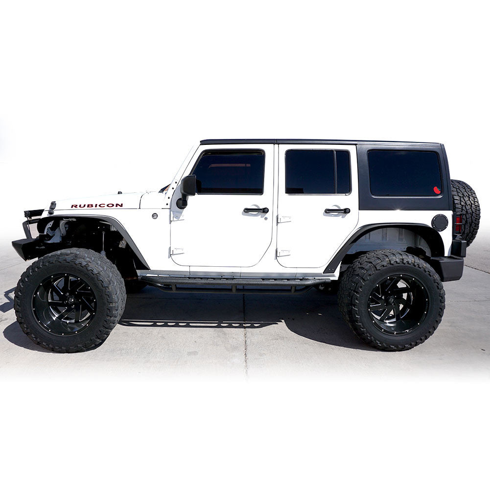 Running Boards Side Steps Rail Steps Rock Sliders 2007-2018 Jeep Wrangler 4dr Exterior Part