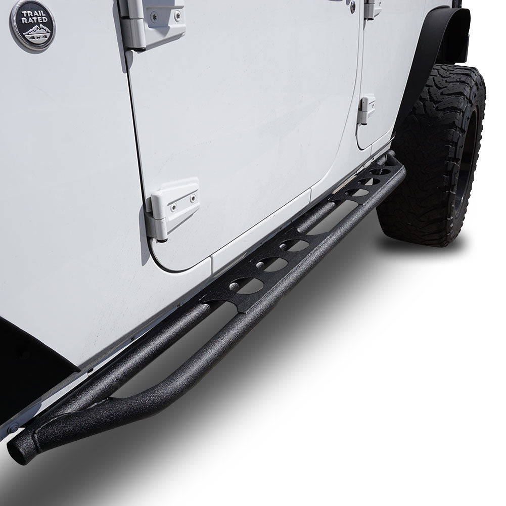 Running Boards Side Steps Rail Steps Rock Sliders 2007-2018 Jeep Wrangler 4dr Exterior Part