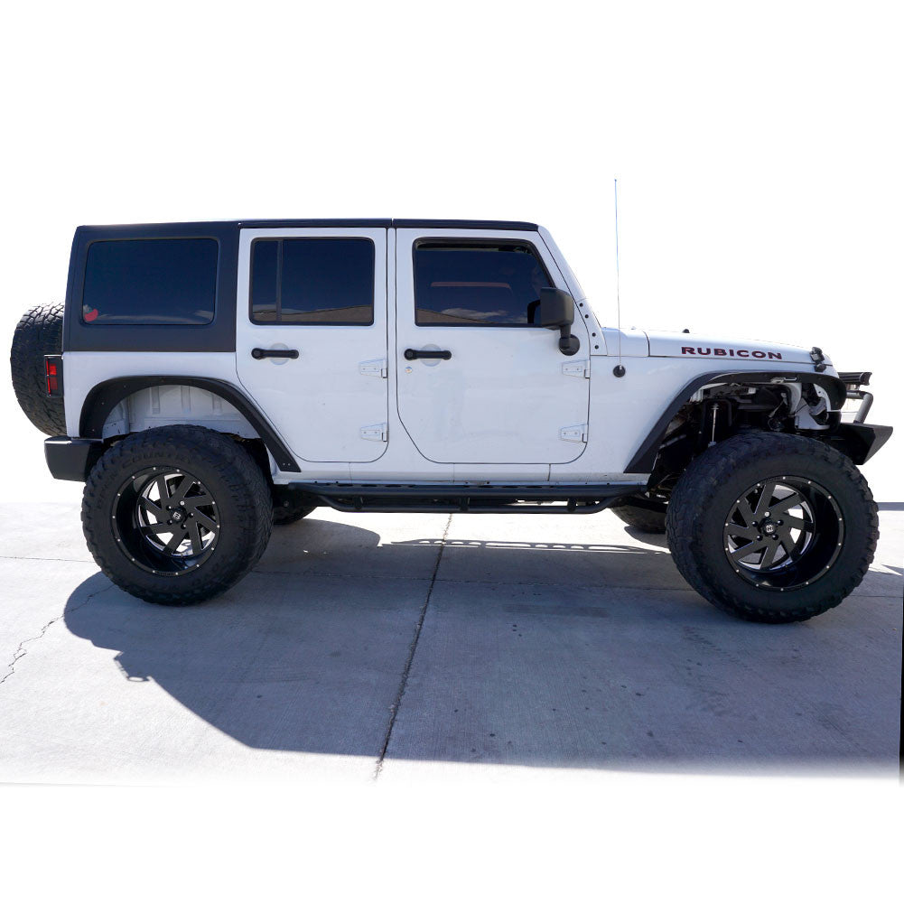 Running Boards Side Steps Rail Steps Rock Sliders 2007-2018 Jeep Wrangler 4dr Exterior Part