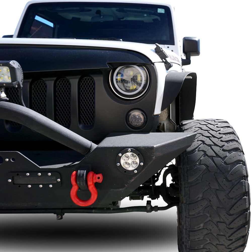 Running Boards Side Steps Rail Steps Rock Sliders 2007-2018 Jeep Wrangler 4dr Exterior Part