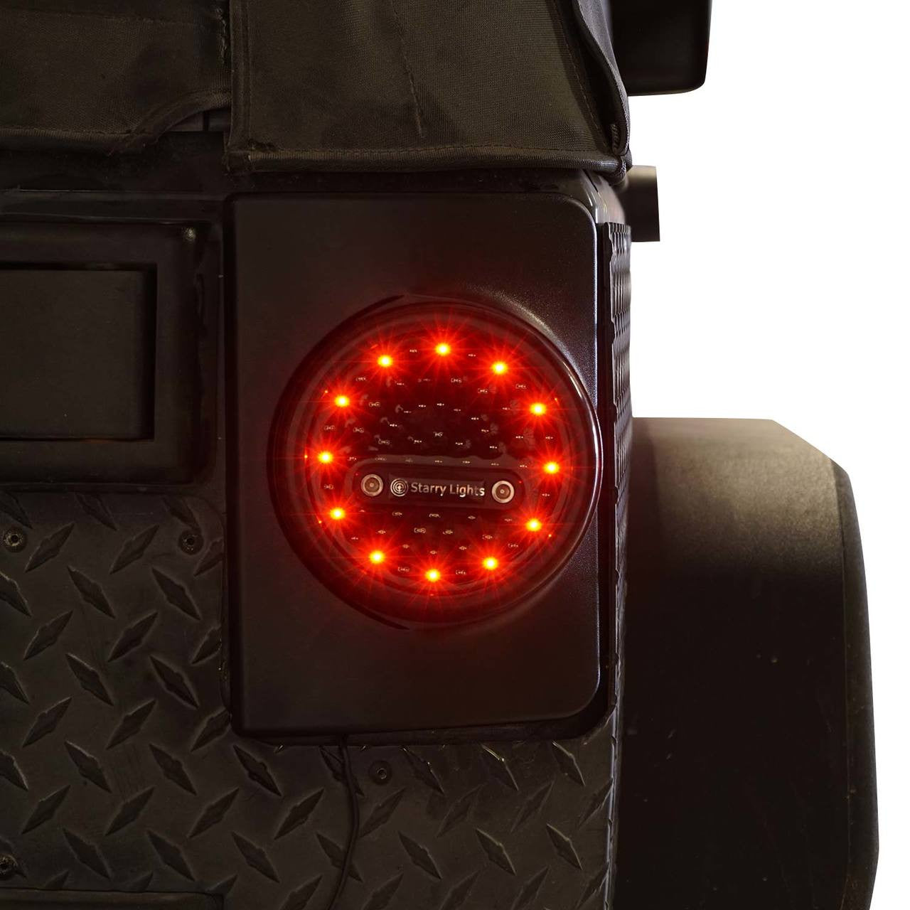 VULCAN Black LED Tail Lights for Wrangler JK 2007-2018 Lighting