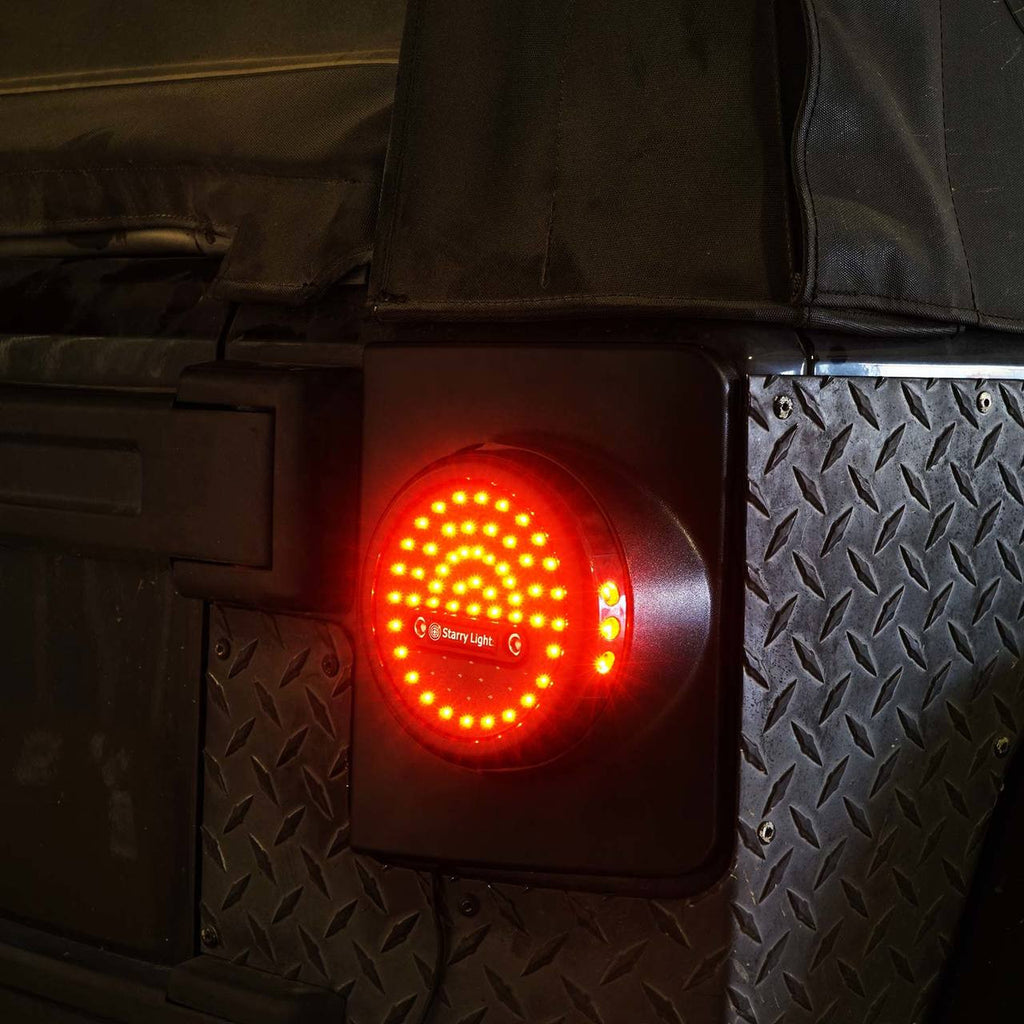 VULCAN Black LED Tail Lights for Wrangler JK 2007-2018 Lighting