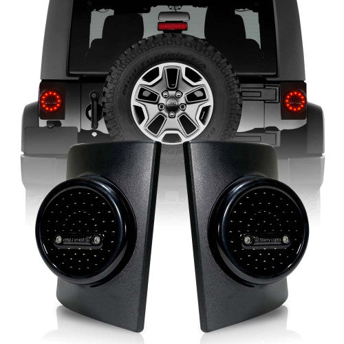 VULCAN Black LED Tail Lights for Wrangler JK 2007-2018 Default Title Lighting