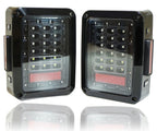XPE Black LED Tail Lights for Wrangler JK 2007 - 2018 - GENSSI Lighting