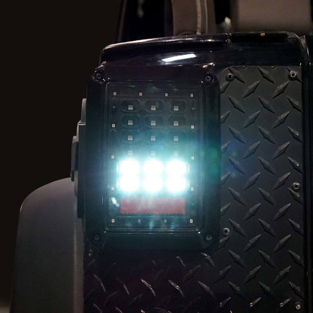 XPE Black LED Tail Lights for Wrangler JK 2007-2018 Lighting