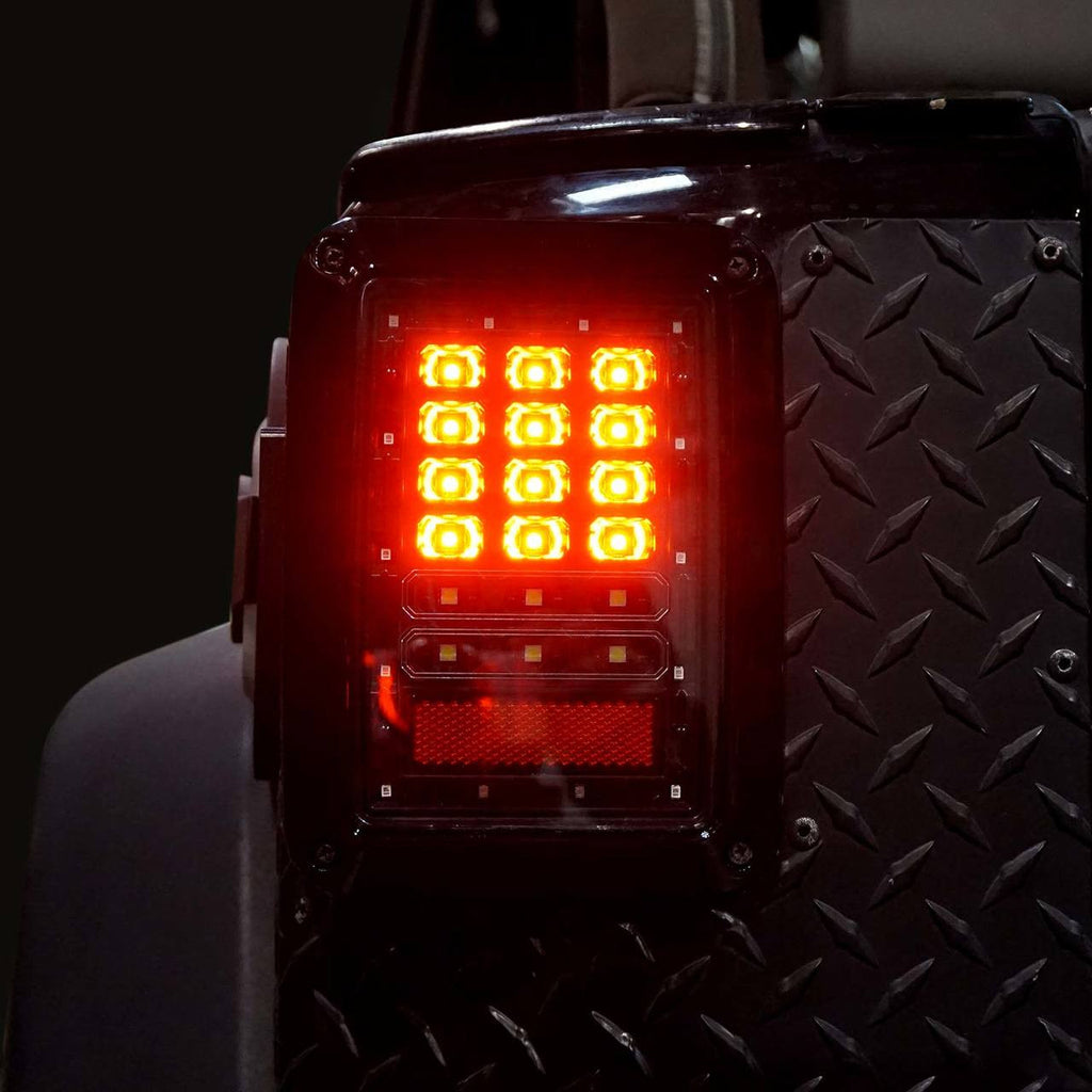 XPE Smoked LED Tail Lights for Wrangler JK 2007-2018 Lighting