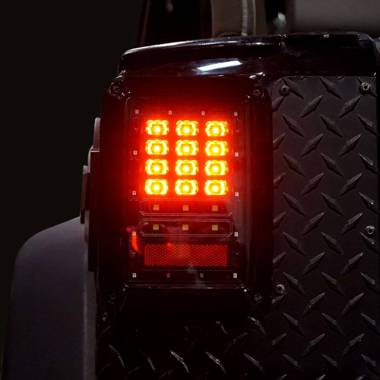 XPE Smoked LED Tail Lights for Wrangler JK 2007-2018 Lighting