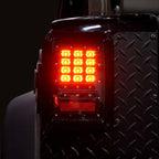 XPE Smoked LED Tail Lights for Wrangler JK 2007 - 2018 - GENSSI Lighting