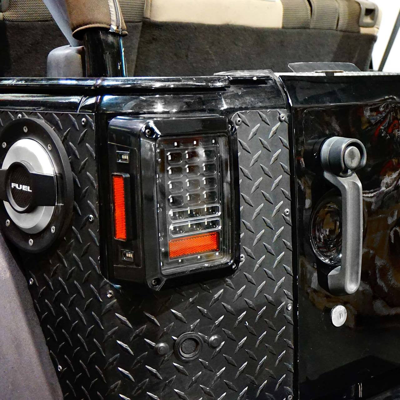 XPE Black LED Tail Lights for Wrangler JK 2007-2018 Lighting