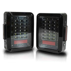 XPE Black LED Tail Lights for Wrangler JK 2007 - 2018 - GENSSI Lighting