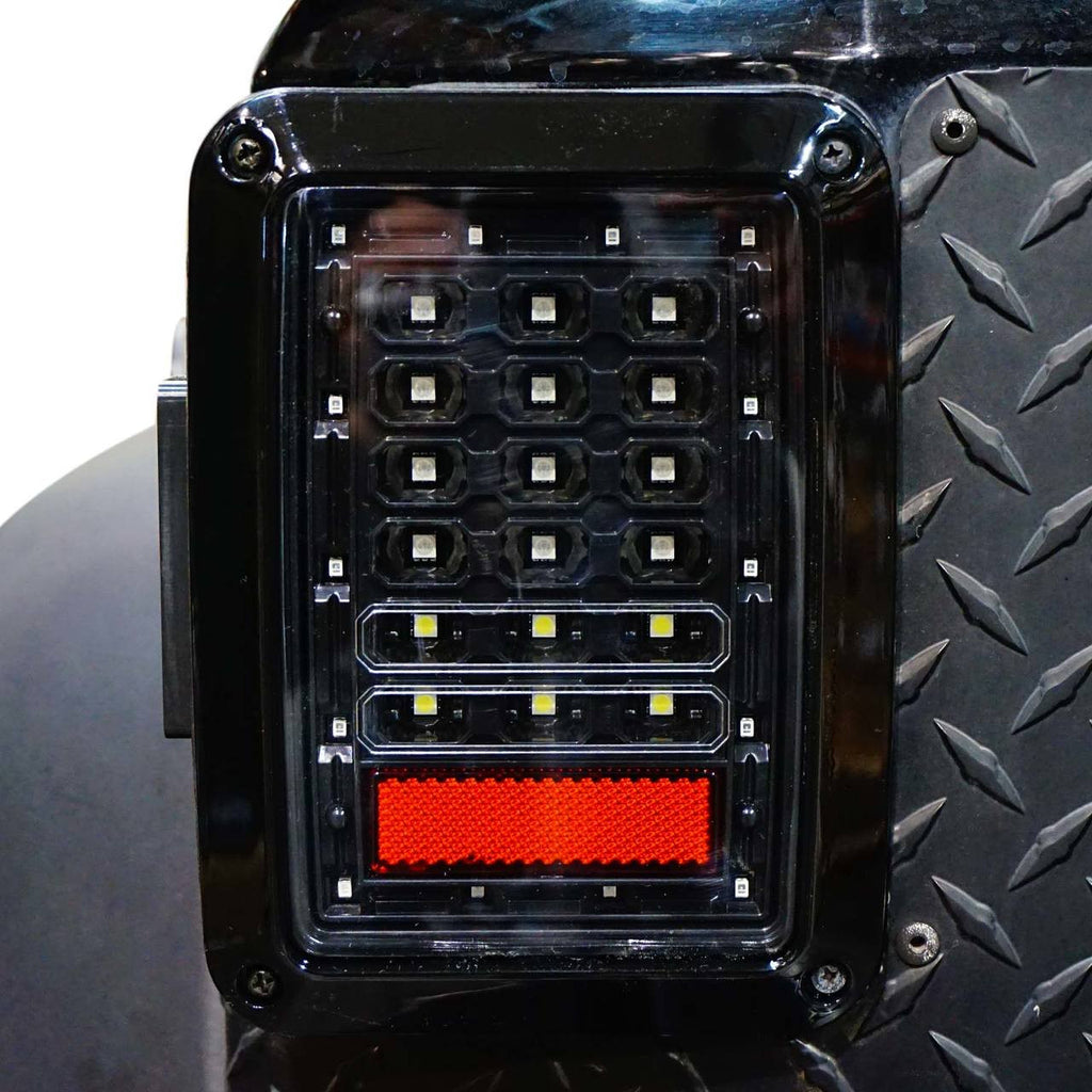 XPE Black LED Tail Lights for Wrangler JK 2007-2018 Lighting