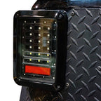 XPE Black LED Tail Lights for Wrangler JK 2007 - 2018 - GENSSI Lighting