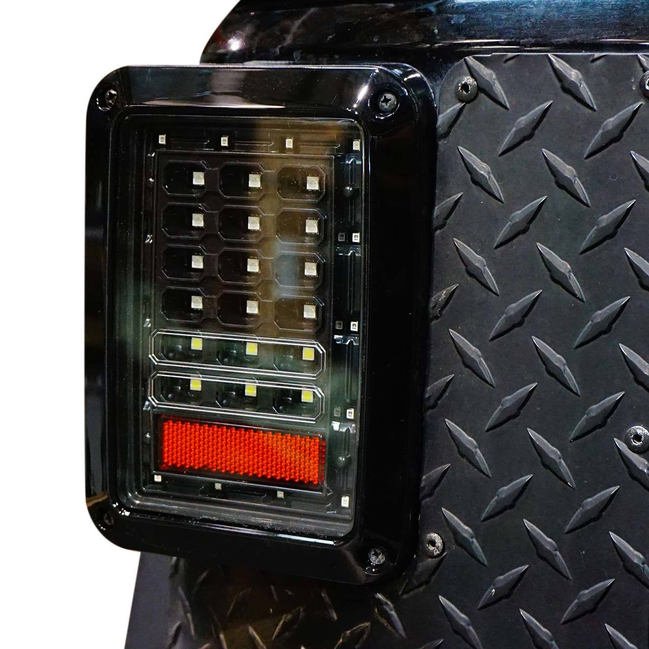 XPE Black LED Tail Lights for Wrangler JK 2007-2018 Lighting